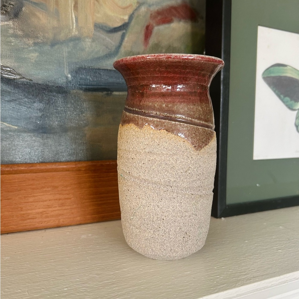 Vintage Thrown Ceramic Vase
